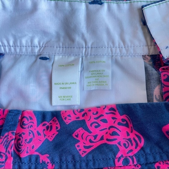 ❤️ Lilly Pulitzer Blue W Callahan Pack Your Trunk W/Pink Elephant Shorts… - Picture 11 of 13